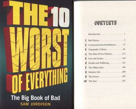 ten worst of everything sam jordison cover bookblast diary review ten worst of everything sam jordison cover bookblast diary review