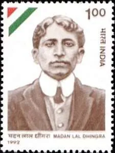 Madan Lal Dhingra Indian stamp commemorating him 1992